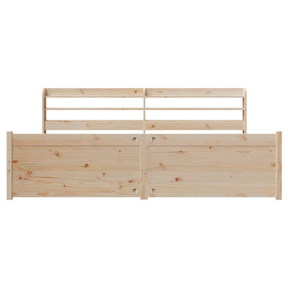 Bettgestell mit Kopfteil ohne Matratze 180x200 cm