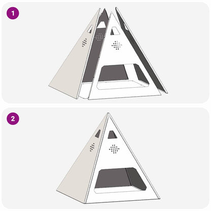 Feuerstelle Schwarz 50 x 50 x 51 cm Stahl