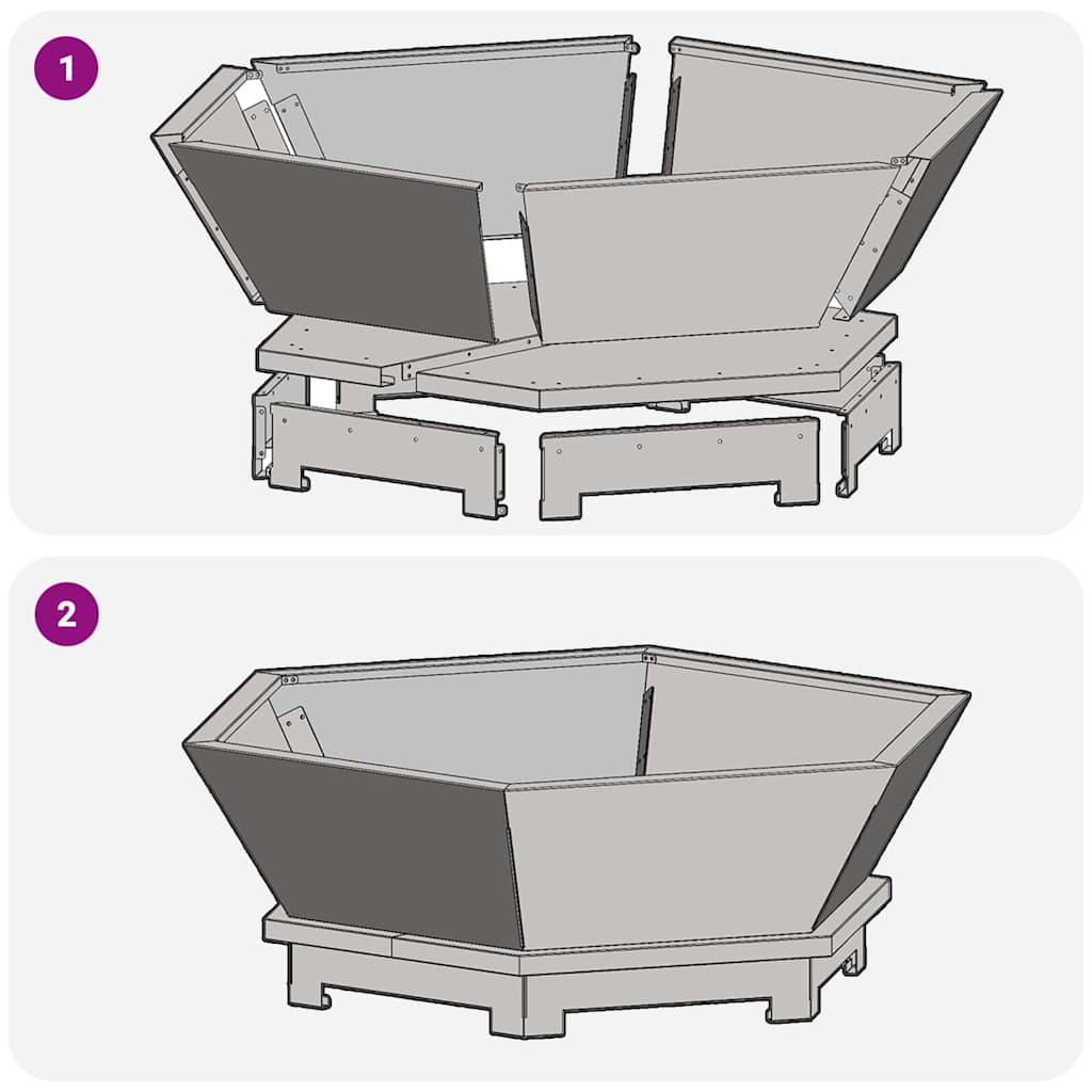 Feuerstelle Schwarz 75 x 75 x 28 cm Stahl