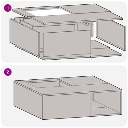 Feuerstelle Schwarz 100 x 100 x 30 cm Stahl