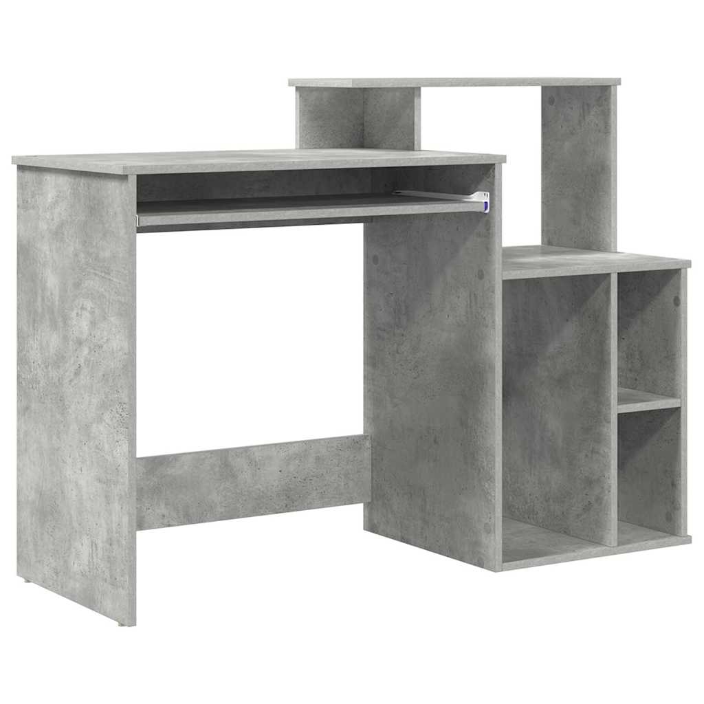 Schreibtisch Beton Grau 120,5 x 44 x 88,5 cm Holzwerkstoff
