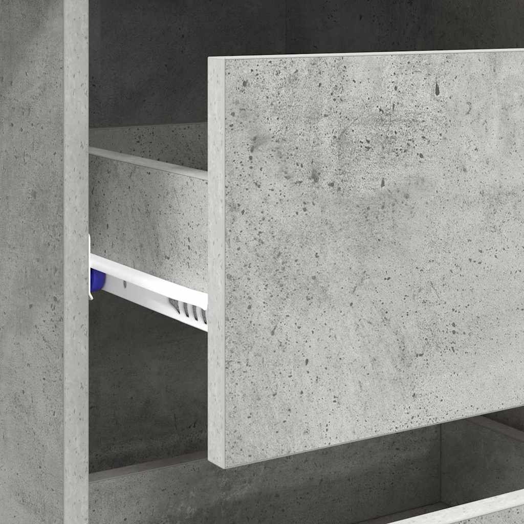 Schreibtisch Beton Grau 90 x 37,5 x 75 cm Holzwerkstoff