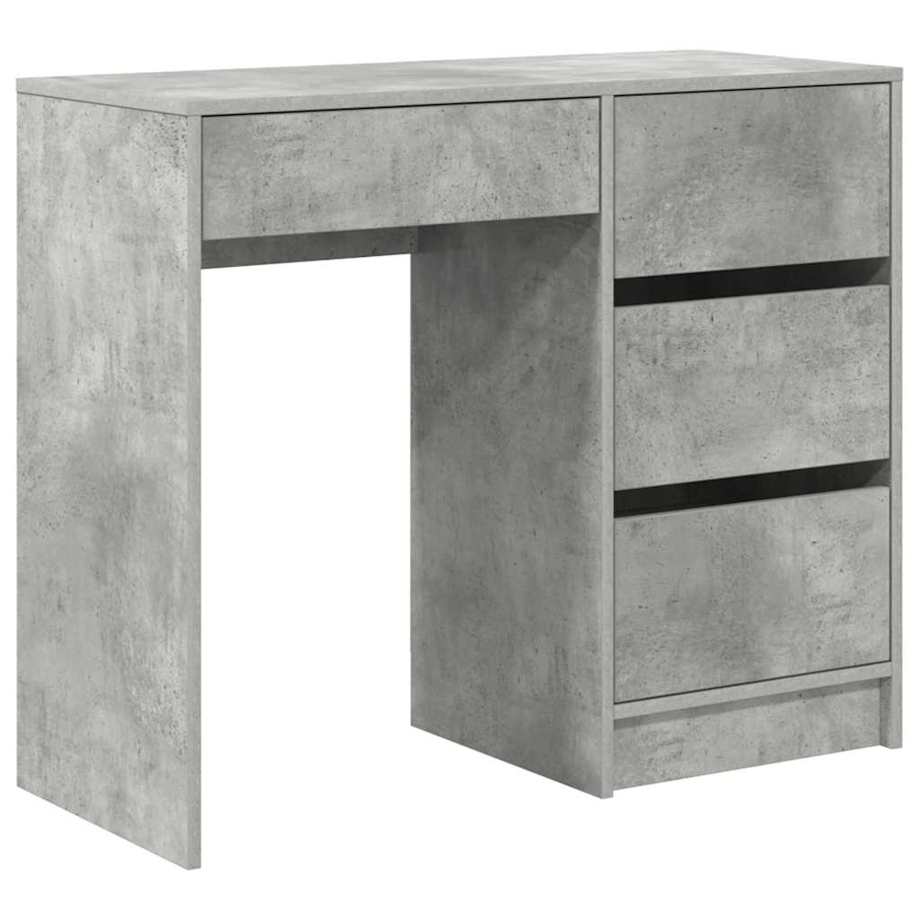 Schreibtisch Beton Grau 90 x 37,5 x 75 cm Holzwerkstoff