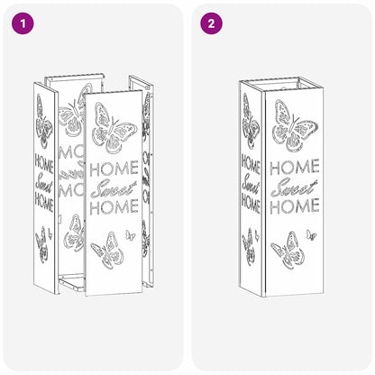 Sonnenschirmhalter mit Speicher Senf 15,5 x 15,5 x 49 cm Metall