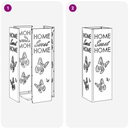 Sonnenschirmhalter Anthrazit 15,5 x 15,5 x 49 cm Metall