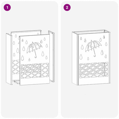 Sonnenschirmhalter Schwarz 28 x 12 x 41 cm Stahl