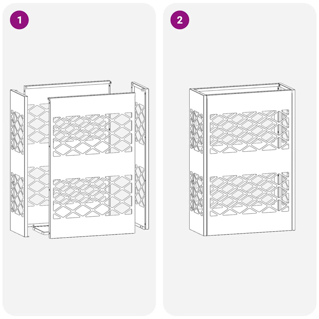 Sonnenschirmhalter Schwarz 28 x 12 x 41 cm Stahl