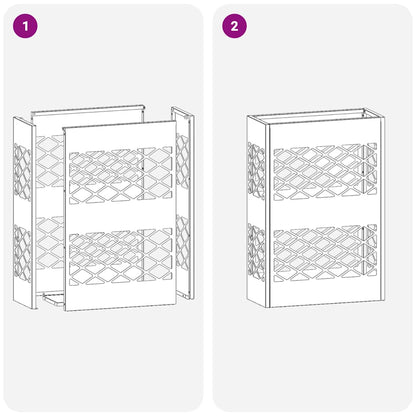 Sonnenschirmhalter Weiß 28 x 12 x 41 cm Stahl