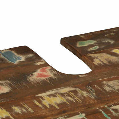 Badezimmermöbel-Set mit Regal 3 pcs Massives upgecyceltes Holz