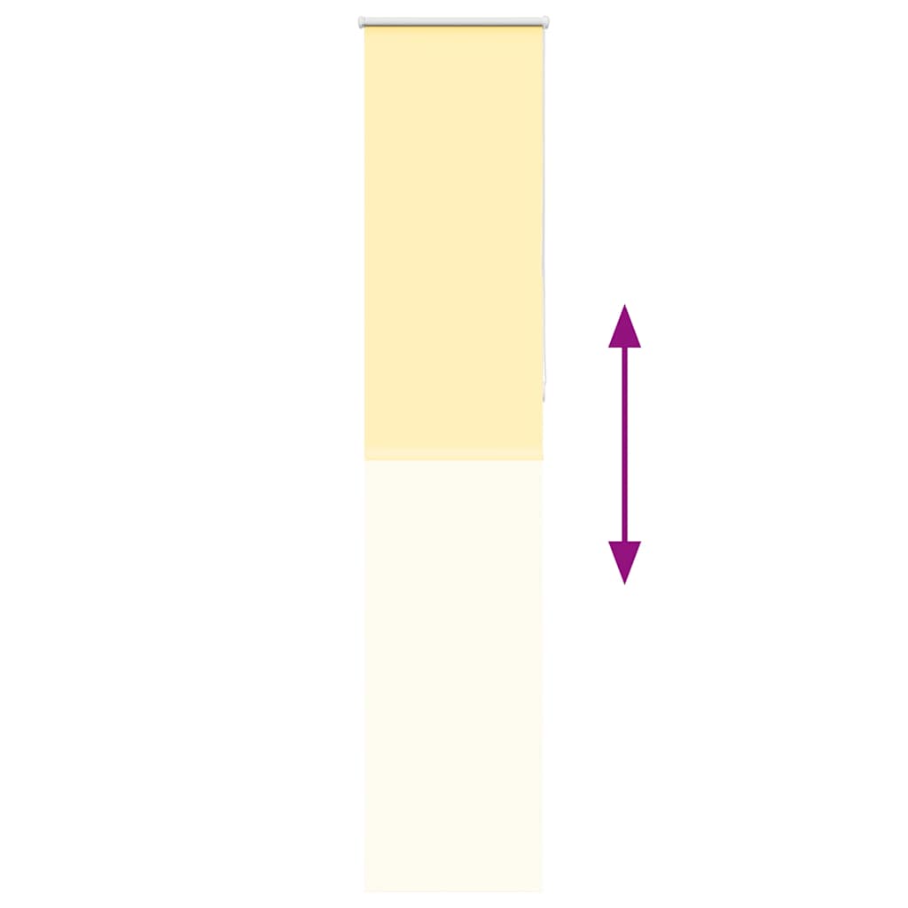 Verdunkelungsrollo Gelb 55x230 cm Stoffbreite 50,7 cm Polyester