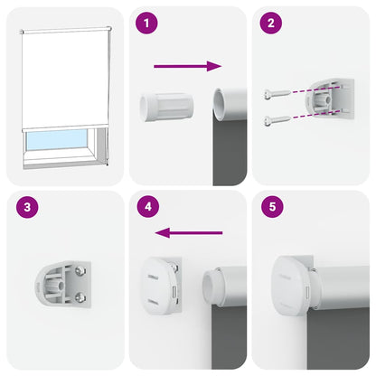 Verdunkelungsrollo Gelb 80x230 cm Stoffbreite 75,7 cm Polyester