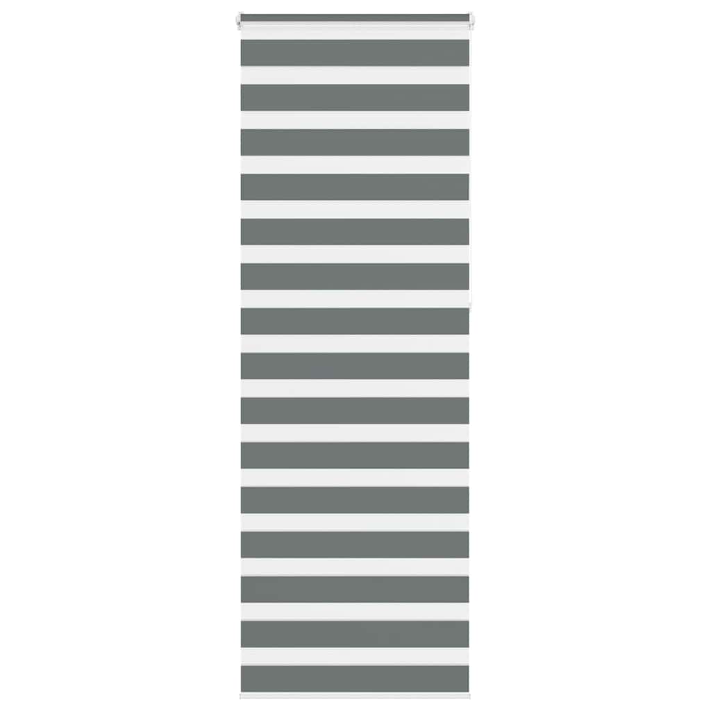 Doppelrollo Dunkelgrau 80x230 cm Stoffbreite 75,9 cm Polyester