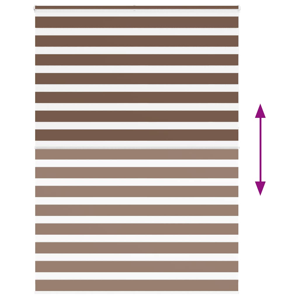 Doppelrollo Braun 165x230 cm Stoffbreite 160,9 cm Polyester