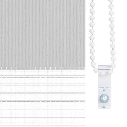 Doppelrollo Hellgrau 165x100 cm Stoffbreite 160,9 cm Polyester