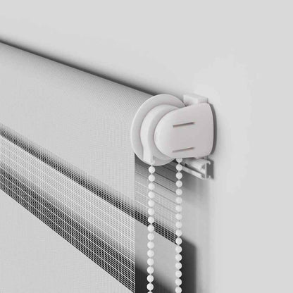 Doppelrollo Hellgrau 165x100 cm Stoffbreite 160,9 cm Polyester