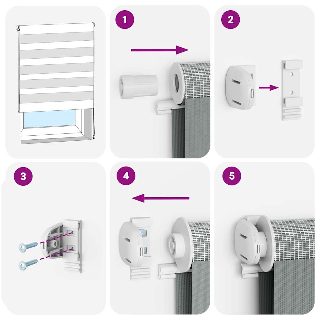 Doppelrollo Marmorbeige 105x230cm Stoffbreite 100,9 cm Polyester