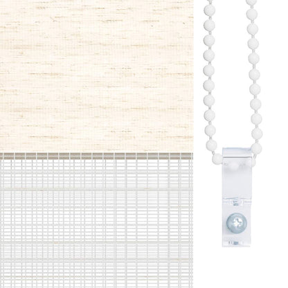 Doppelrollo Marmorbeige 105x230cm Stoffbreite 100,9 cm Polyester