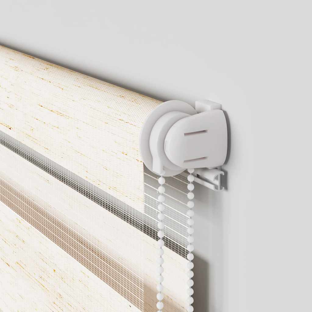 Doppelrollo Marmorbeige 105x230cm Stoffbreite 100,9 cm Polyester