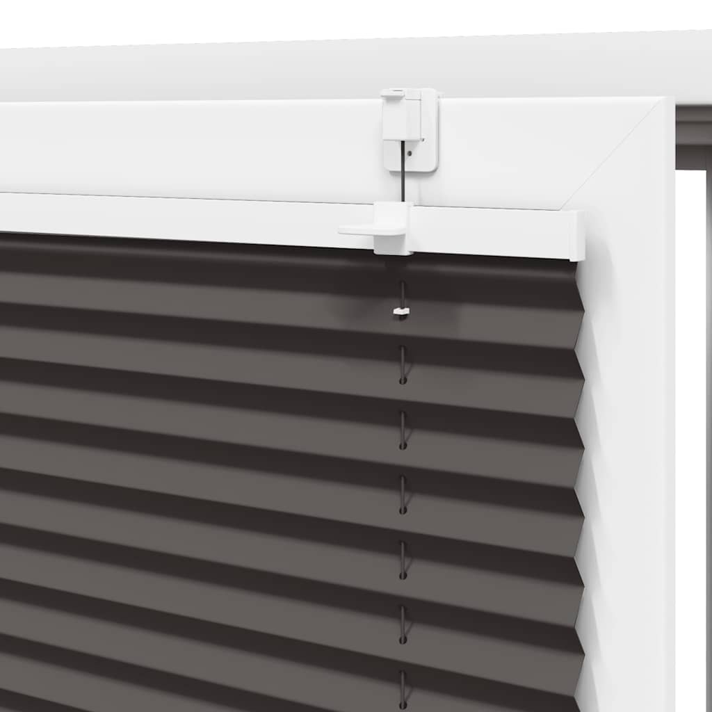 Plissee Schwarz 50x150 cm Stoffbreite 49,4 cm Polyester