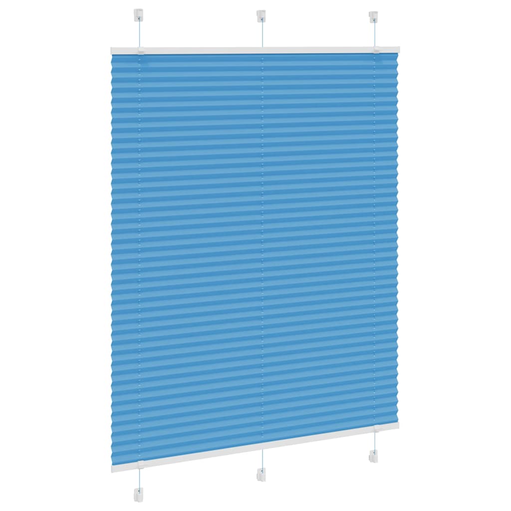 Plissee Blau 105x100 cm Stoffbreite 104,4 cm Polyester