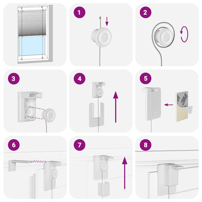 Plissee Blau 50x150 cm Stoffbreite 49,4 cm Polyester