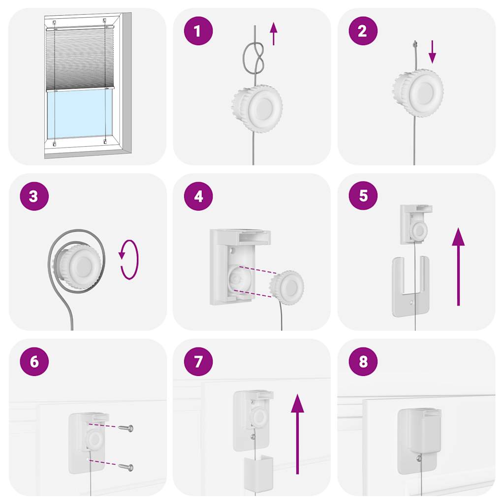 Plissee Blau 50x150 cm Stoffbreite 49,4 cm Polyester