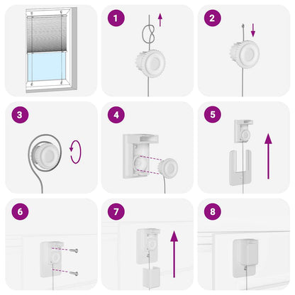 Plissee Blau 50x150 cm Stoffbreite 49,4 cm Polyester