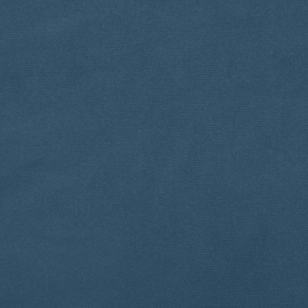 Taschenfederkernmatratze Mittel Dunkelblau 80x210x20 cm Samt