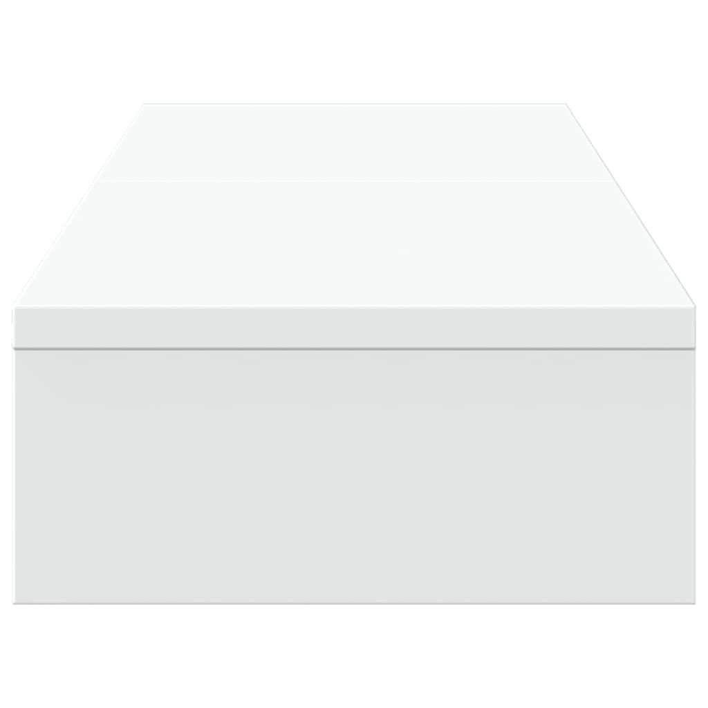 Monitorständer Verstellbar Weiß 80x24x10,5 cm Holzwerkstoff