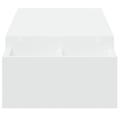 Monitorständer mit Stauraum Weiß 100x27x15 cm Holzwerkstoff