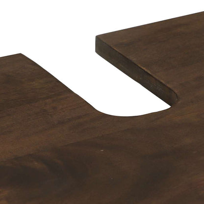 Badezimmermöbel-Set mit Regal 3 pcs Walnussbraun Holzwerkstoff