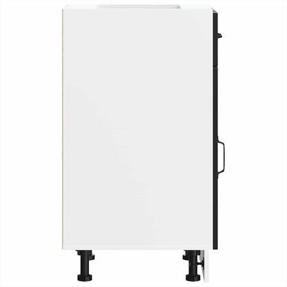 Küchenunterschrank Kalmar Schwarz Holzwerkstoff