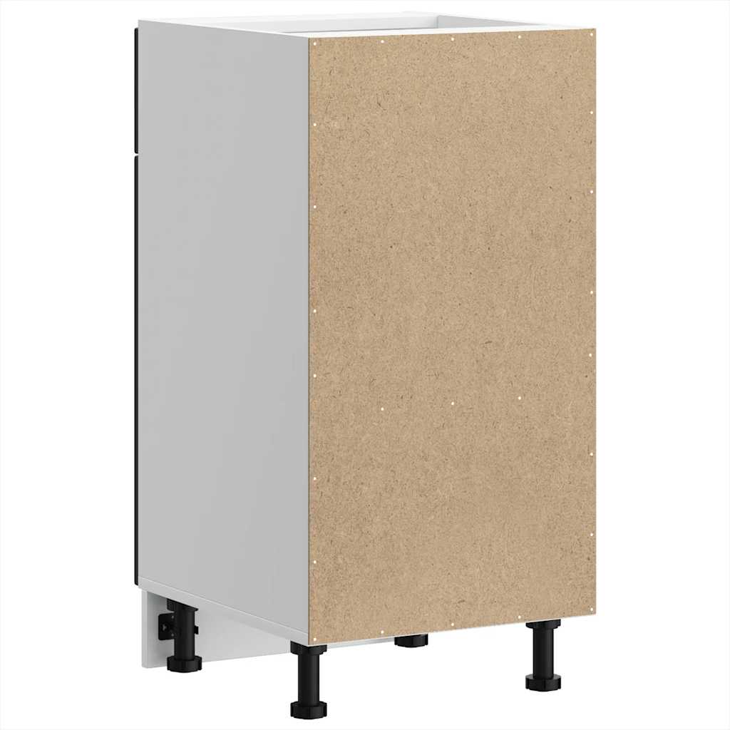 Küchenunterschrank Kalmar Schwarz Holzwerkstoff