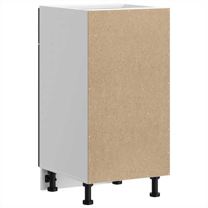 Küchenunterschrank Kalmar Schwarz Holzwerkstoff