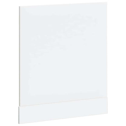 Geschirrspülerblende Lucca Hochglanz-Weiß Holzwerkstoff