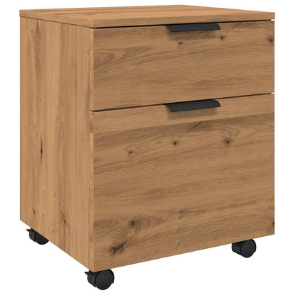 Mobiler Aktenschrank mit Rollen Artisan Eichen-Optik 45x38x54cm