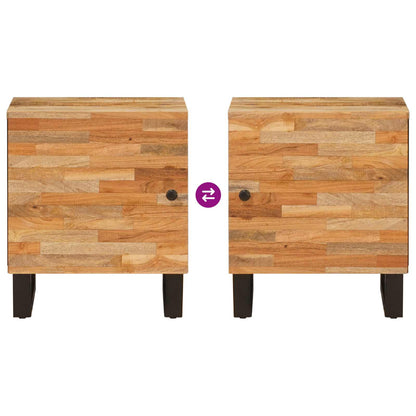 Nachttisch Braun 40 x 33 x 46 cm Massivholz Mango