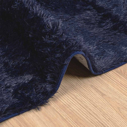 Teppich Shaggy Hochflor NAVARRA Marineblau 80x150 cm Polyester