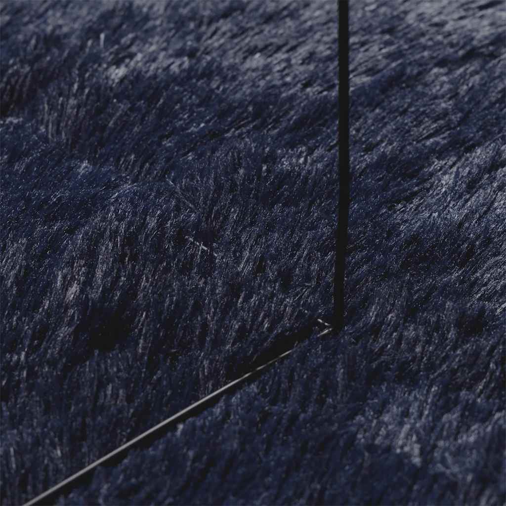 Teppich Shaggy Hochflor NAVARRA Marineblau 80x150 cm Polyester