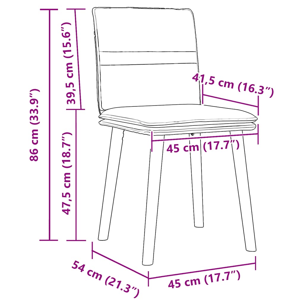 Esszimmerstühle 6 Stk. Dunkelgrau Stoff