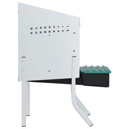 Hühner-Nistkasten 1 Abteil mit Beinen Verzinkter Stahl