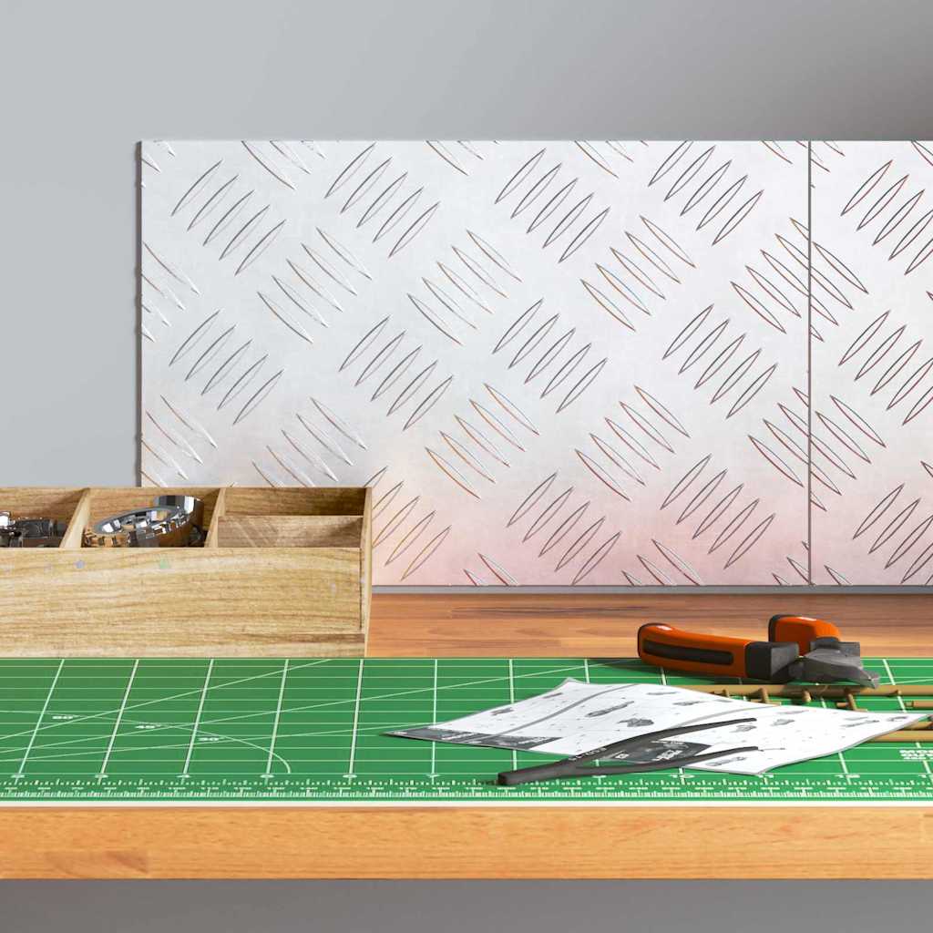 Treppe Tritt Rechtwinklig 2 pcs Silber 30 x 20 cm Aluminium