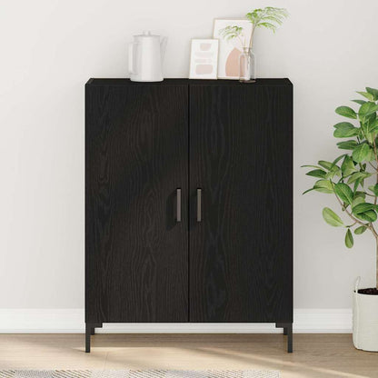 Sideboard Schwarz Eichen-Optik 69,5 x 34 x 90 cm Holzwerkstoff