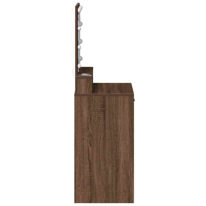 Schminktisch Braun Eichen-Optik 50 x 41 x 135 cm Holzwerkstoff