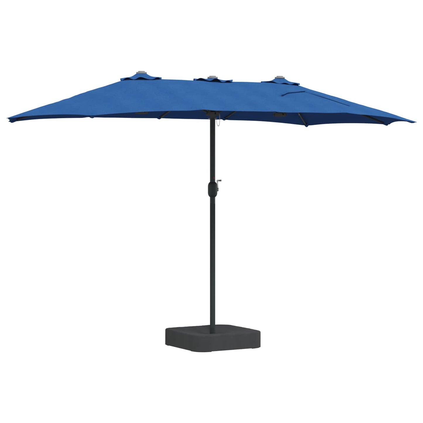 Garten-Sonnenschirm Azurblau 385 x 209 x 244 cm Polyester