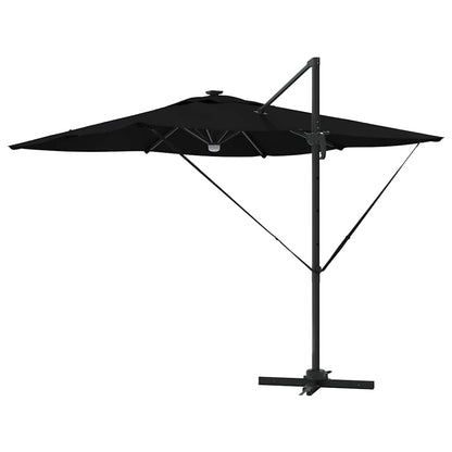 Roma Parasol Schwarz 286 x 284 x 270 cm Aluminium und Polyester