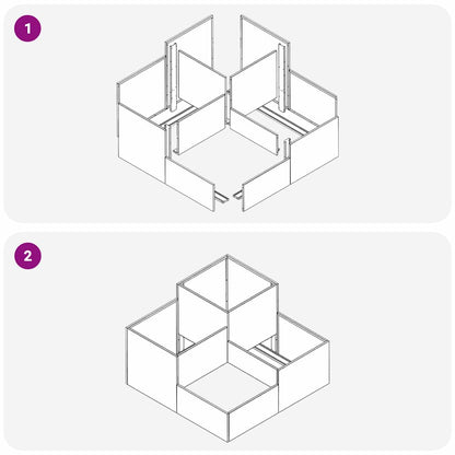 Gartenblumentopf Silber 100 x 100 x 60 cm Edelstahl