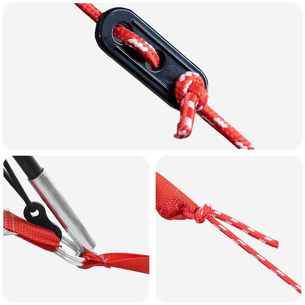 Tunnelzelt für 6 Personen Grün und Weiß 700 x 590 x 215 cm