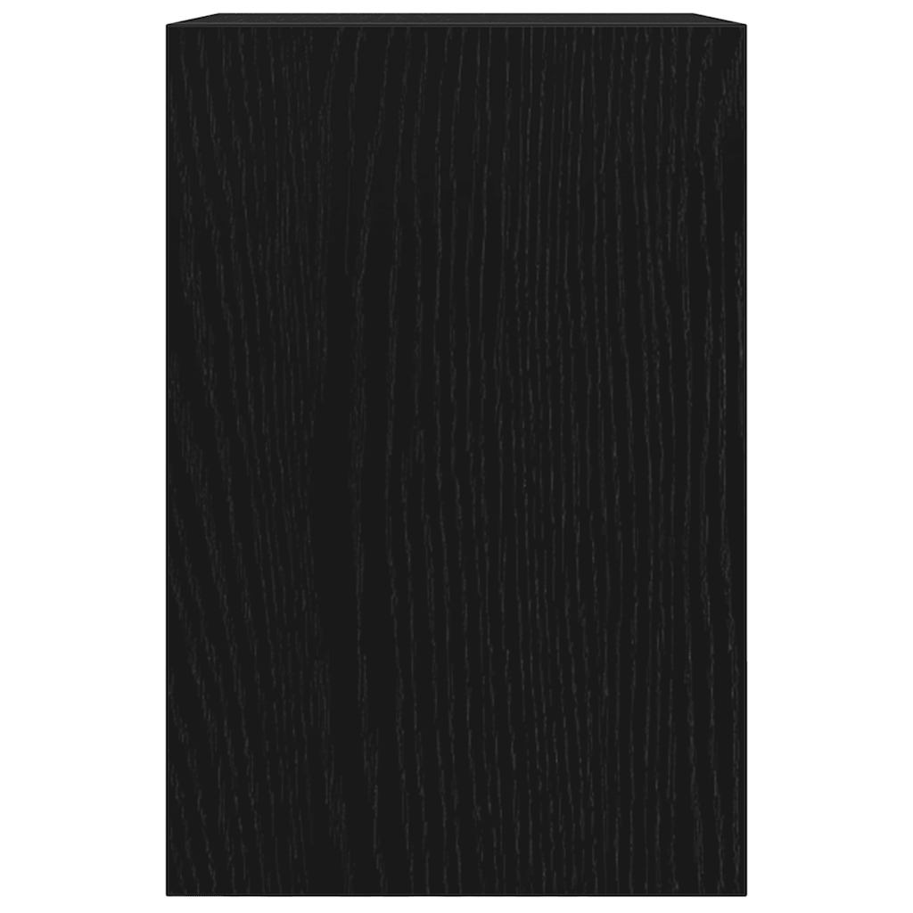 Monitorständer mit Schreibtisch-Organizer Schwarz Eichen-Optik