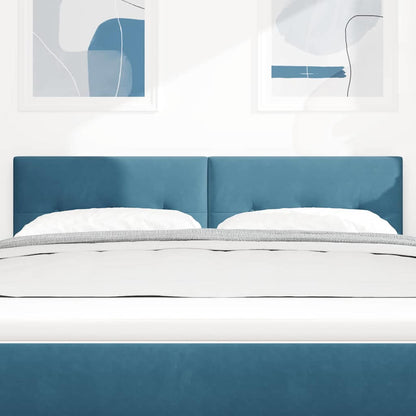 Kopfteil Dunkelblau 160 cm Samt